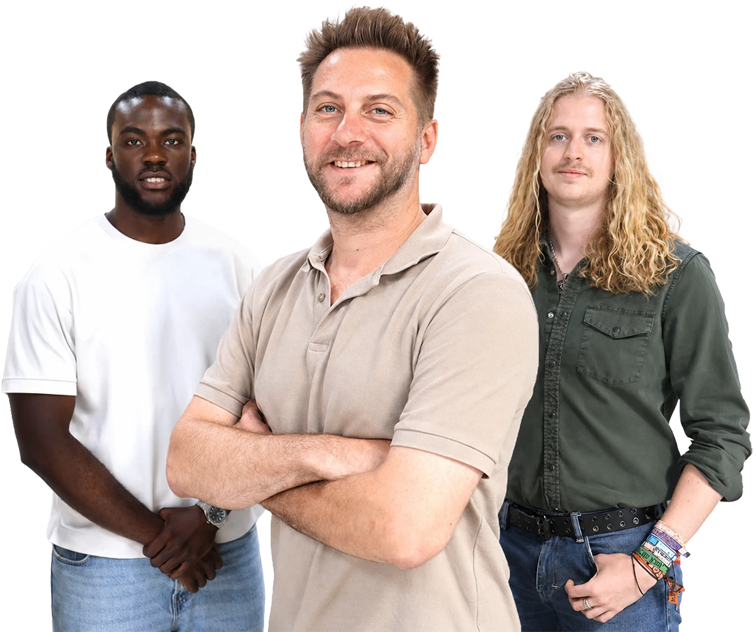 Het team van Buro 86, digital agency uit Zottegem